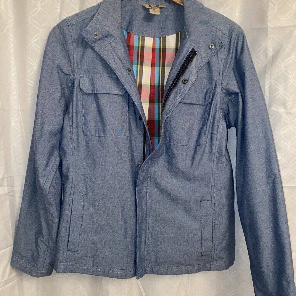 DULUTH TRADING CO Plaid Lined Full Zip JACKET m